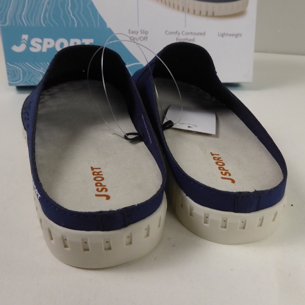 JSport Slip On Mules Floral Mesh Perforated Upper Lightweight Shoes NIB - Picture 2 of 8
